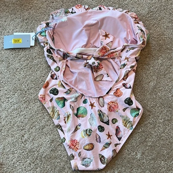 Antonio Melani Jennifer Sumko sea shell one piece swimsuit swim size - Picture 6 of 8